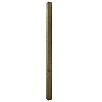 UC4 Green Square Wooden Fence post (H)2.4m (W)100mm, Pack of 5