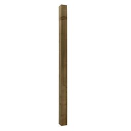 UC4 Timber Green Square Fence post (H)2.1m (W)100mm, Pack of 3