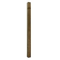 UC4 Timber Green Square Fence post (H)2.1m (W)100mm, Pack of 5