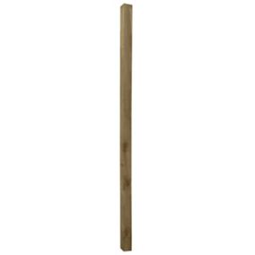 UC4 Timber Green Square Fence post (H)2.4m (W)75mm, Pack of 4