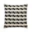 Udapur Black & white Rug stripe Indoor Cushion (L)45cm x (W)45cm