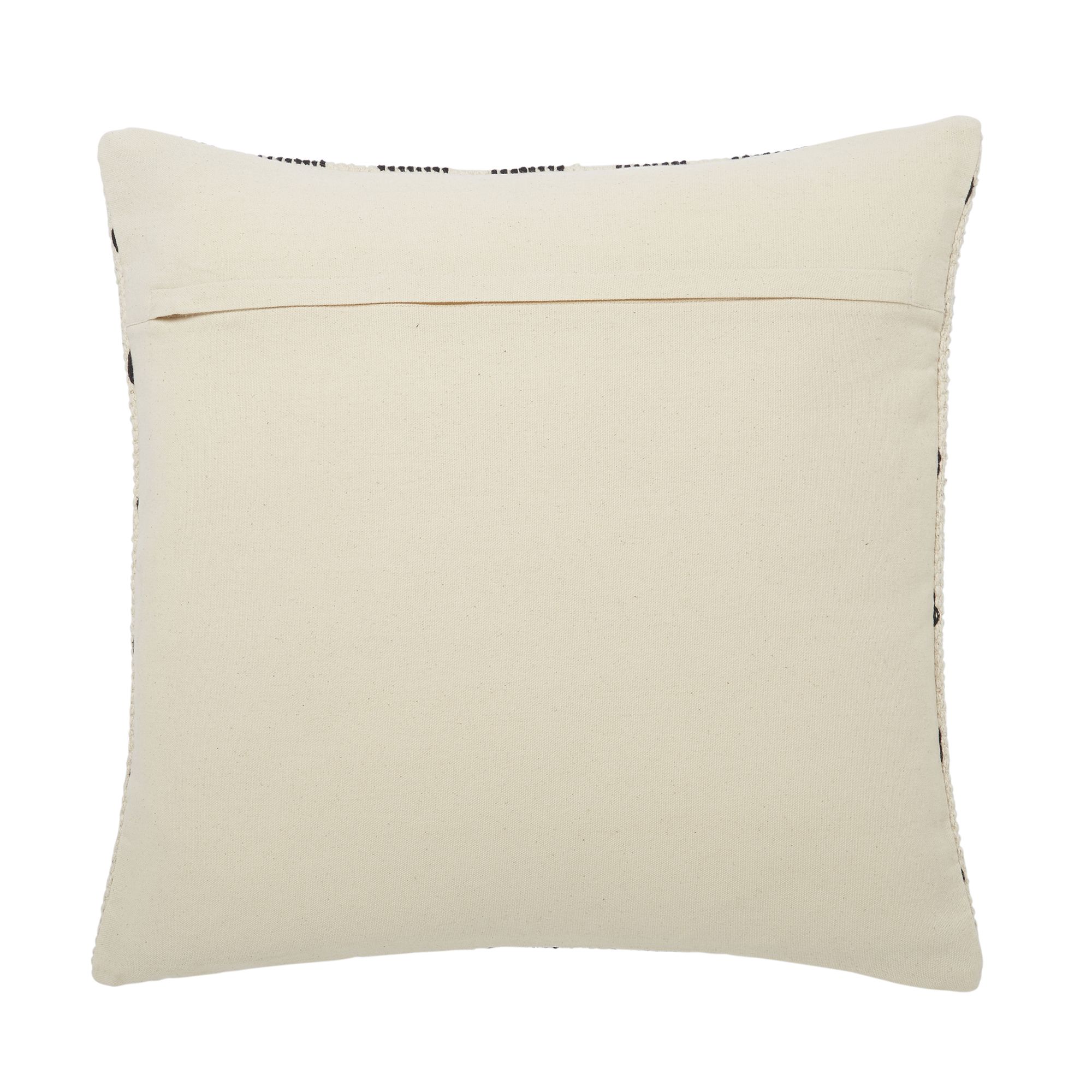 Udapur Black & white Rug stripe Indoor Cushion (L)45cm x (W)45cm
