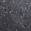 Ultimate Black Polished Marble effect Porcelain 5x5 Mosaic tile sheet, (L)300mm (W)300mm