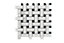 Ultimate Black & white Polished Gloss Marble effect MOSAIC Porcelain Mosaic tile sheet, (L)310mm (W)310mm