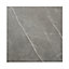 Ultimate Grey Matt Marble effect Porcelain Indoor Wall & floor Tile, Pack of 3, (L)595mm (W)595mm