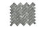 Ultimate Grey Polished Marble effect Porcelain Mosaic tile sheet, (L)330mm (W)285mm