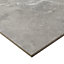 Ultimate marble Grey Gloss Marble effect Porcelain Indoor Wall & floor Tile, Pack of 3, (L)595mm (W)595mm