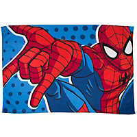 Ultimate Spiderman Blue & red Webhead Fleece Throw