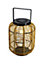 Umatilla Brown Rattan effect Solar-powered LED Outdoor Hanging lantern