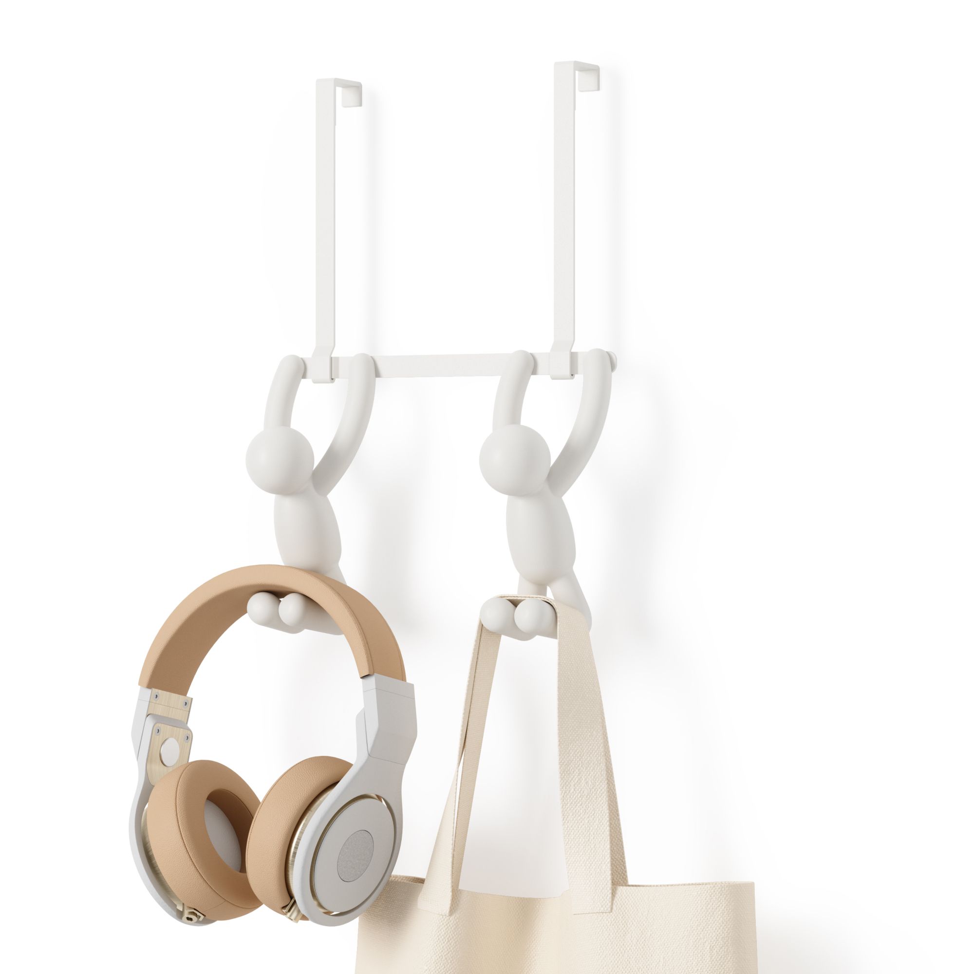 Umbra Buddy Matt White ABS plastic Round Double Hook (W