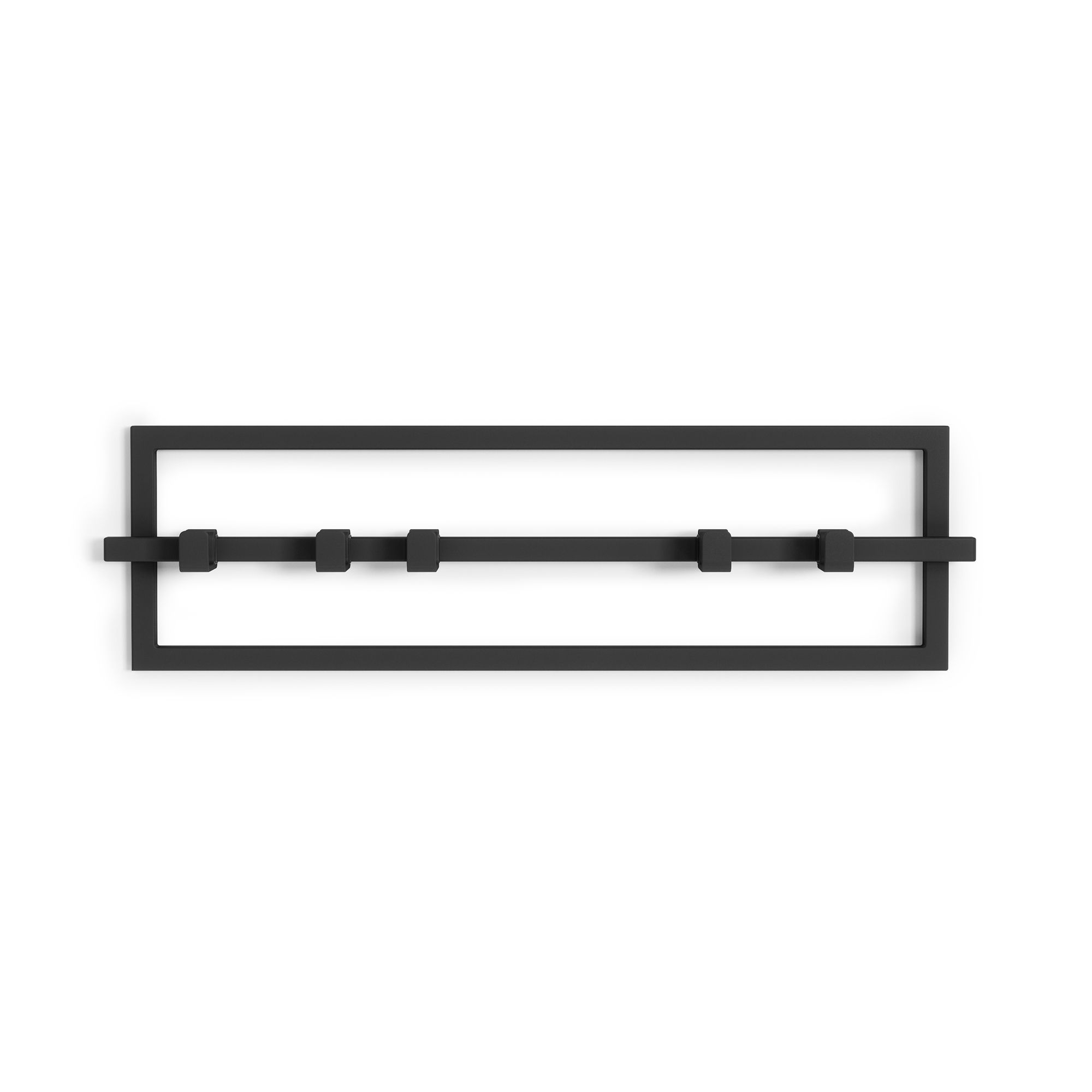Old Metal 5 Hook Bar- Black