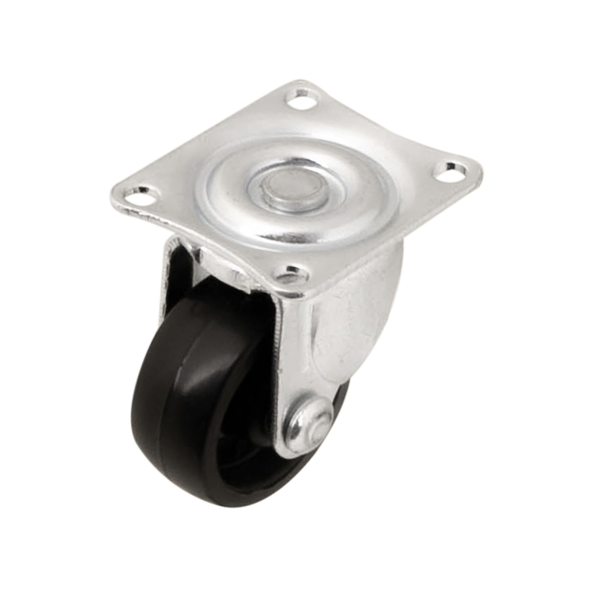 Unbraked Light duty Swivel Castor WC84, (Dia)29.5mm (H)41mm (Max. Weight)15kg