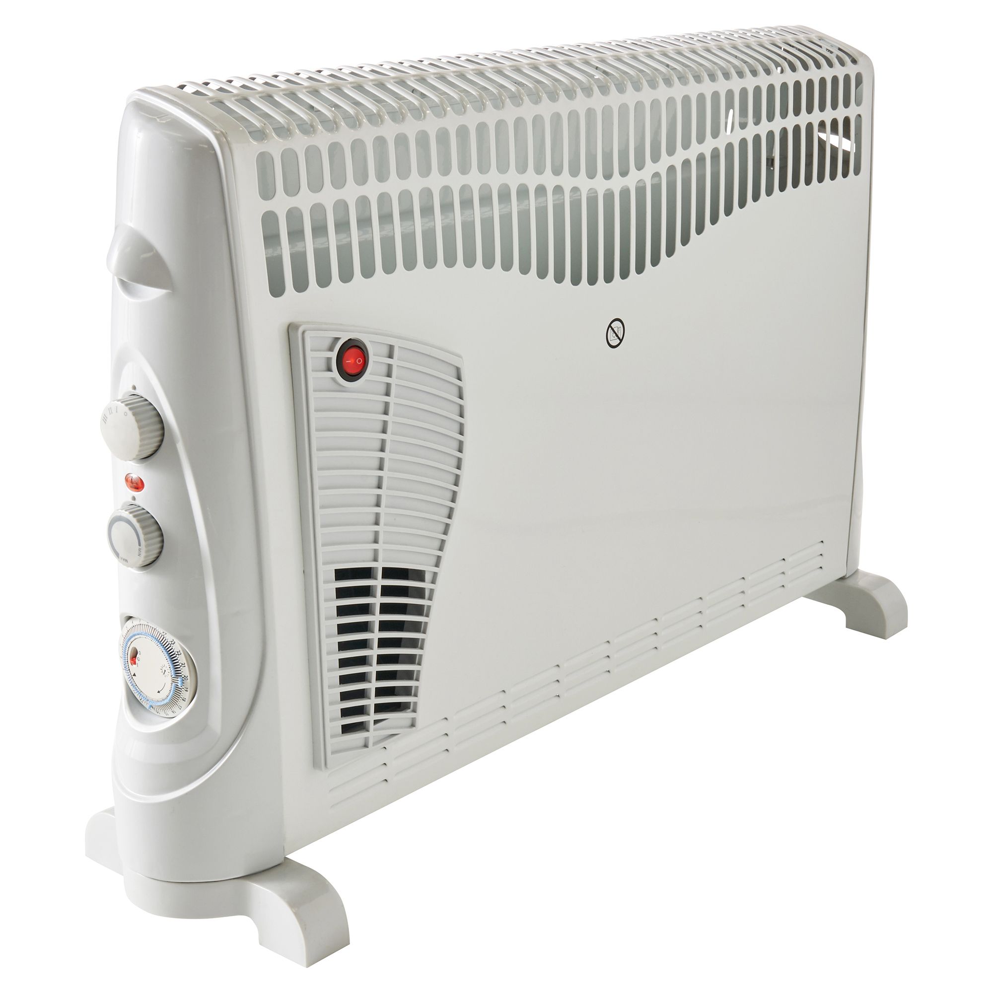 Unbranded 2500W White Convector heater With timer function
