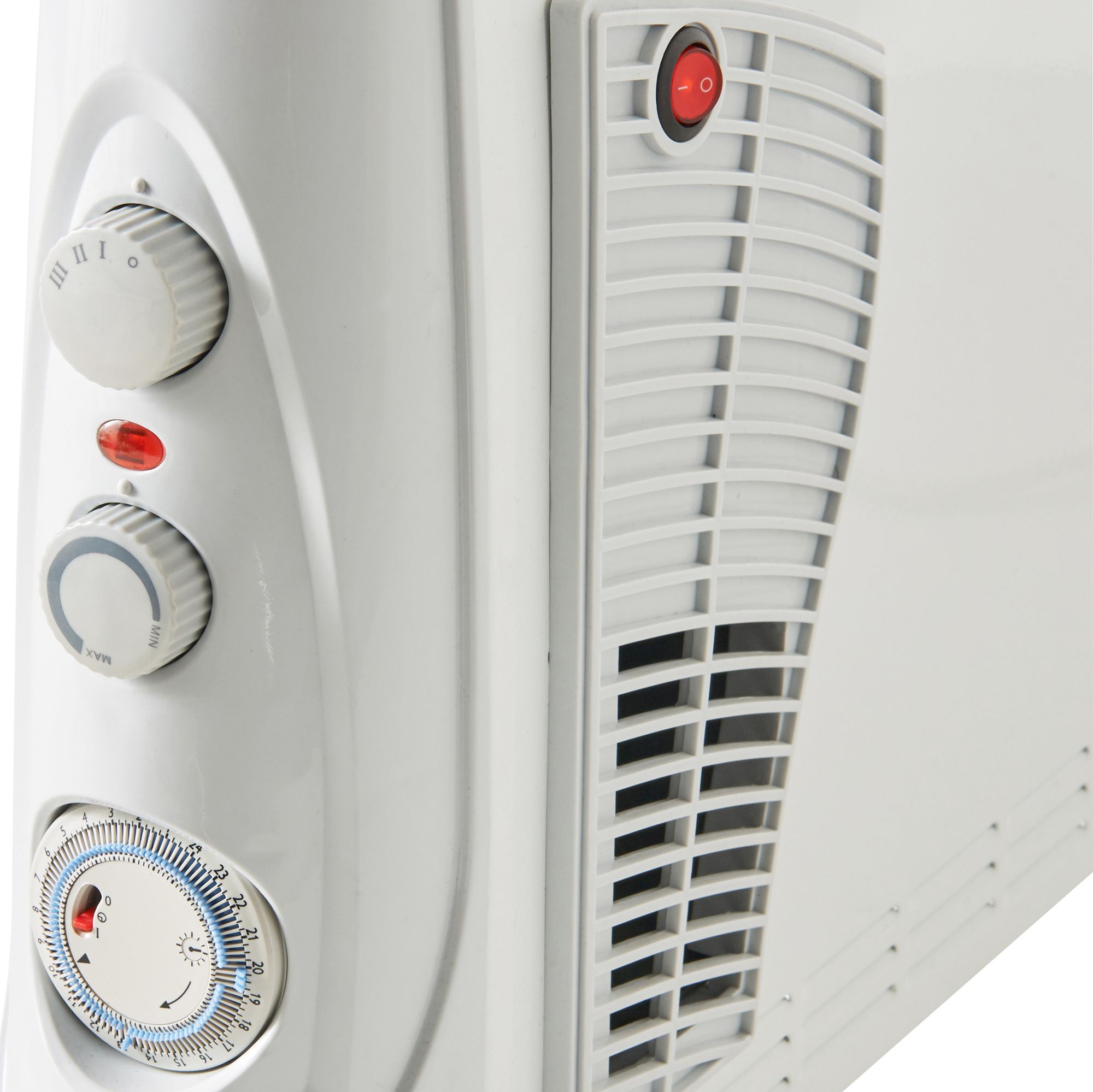 Unbranded 2500W White Convector heater With timer function
