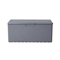 Unbranded Portofino Dark grey Garden storage box 340L