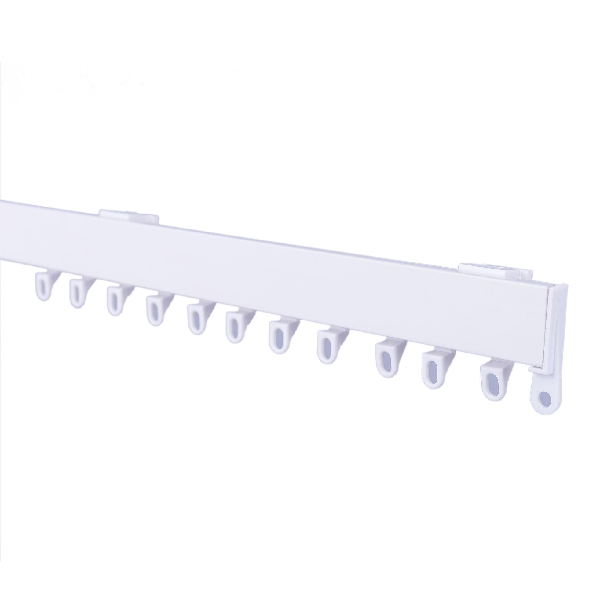 Uncorded White Curtain track, (L)1.8m | DIY at B&Q