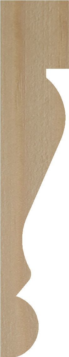 Unfinished Natural Pine Ogee Moulding (L)2400mm (W)47mm (T)9mm