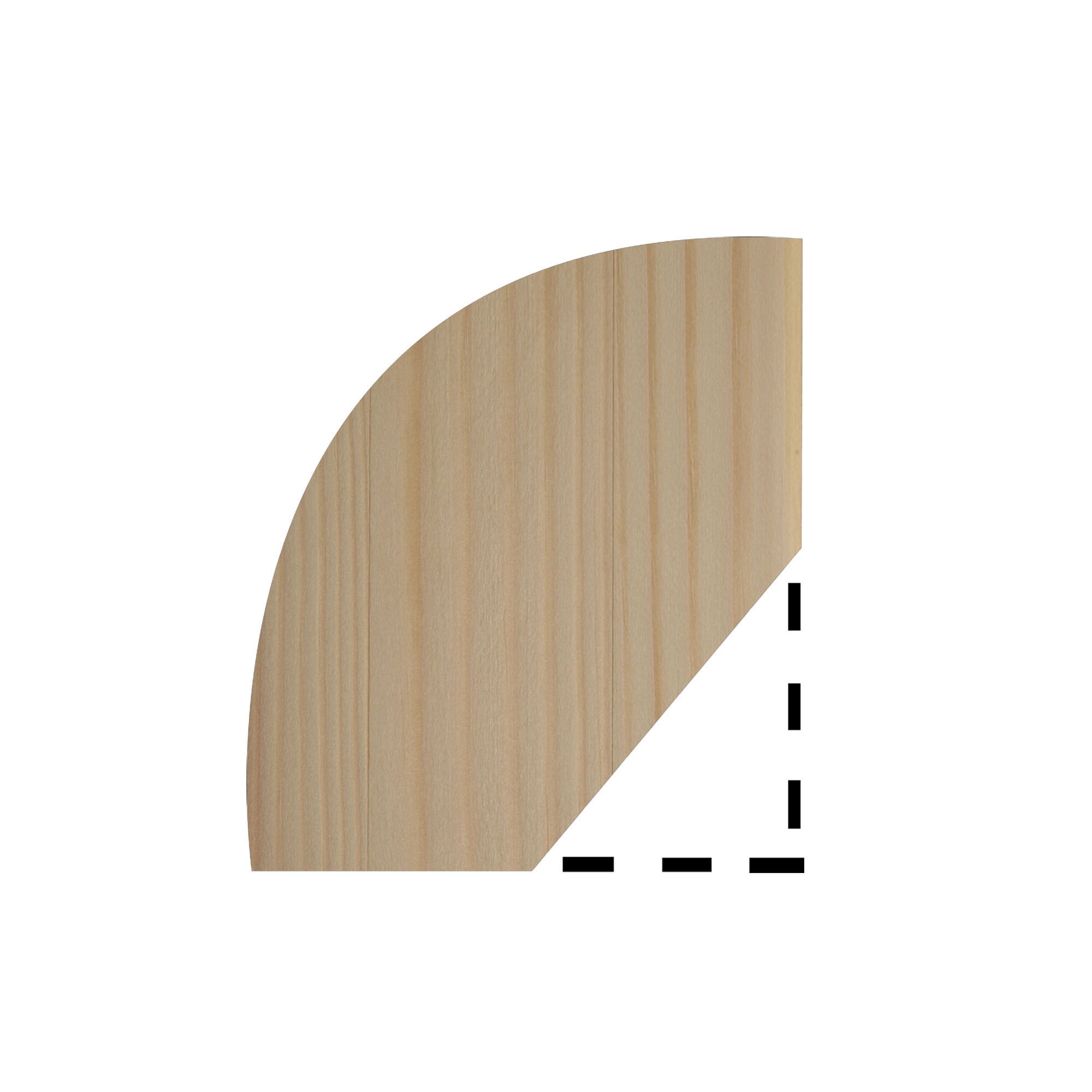 Unfinished Natural Pine Ovolo Moulding (L)2400mm (W)23mm (T)23mm