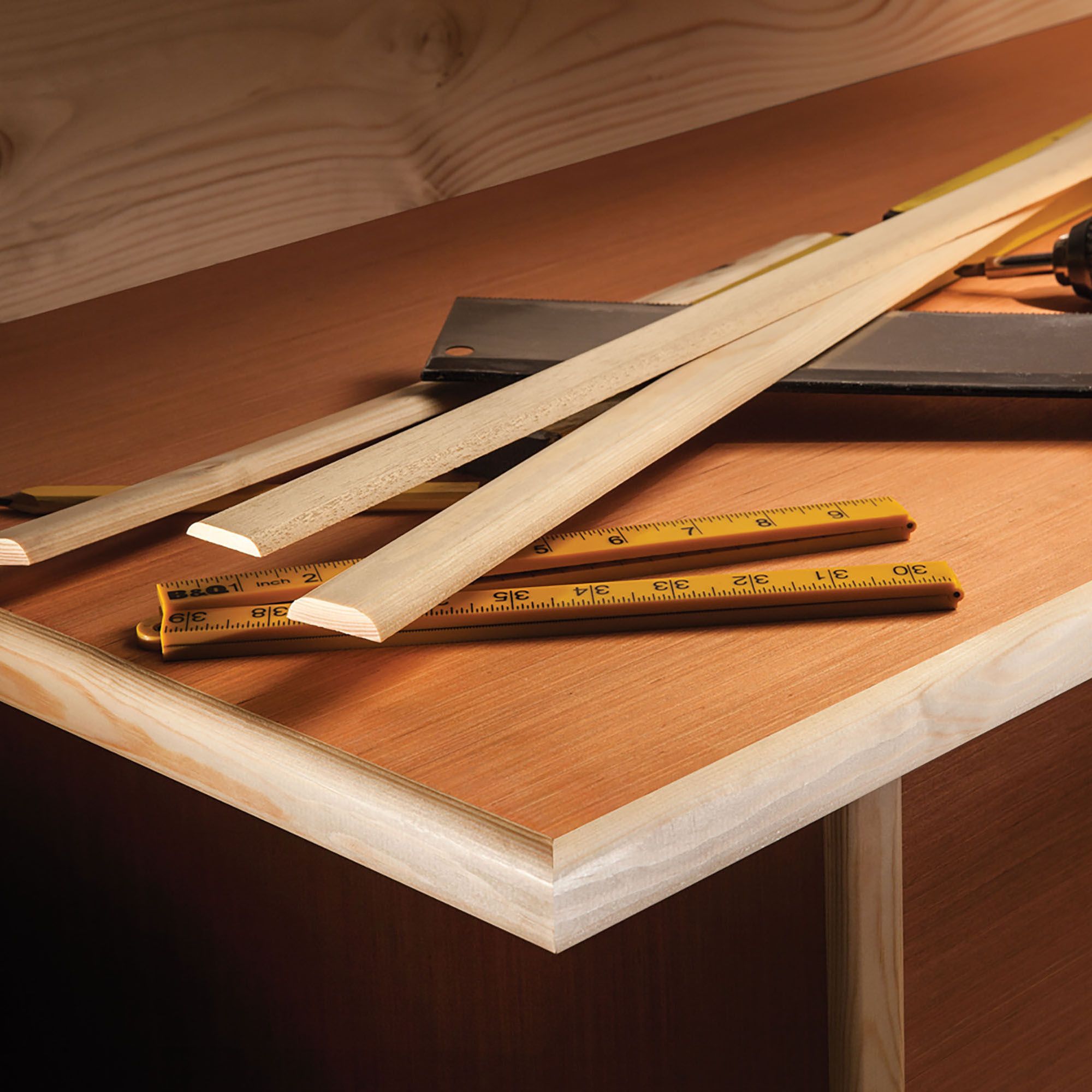 Unfinished Pine Half dowel Moulding (L)2400mm (W)6mm (T)21mm