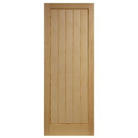 Unglazed Cottage Clear Pine veneer Internal Clear pine Door, (H)1981mm (W)686mm (T)35mm