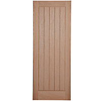 Unglazed Cottage Oak veneer Internal Door, (H)1981mm (W)762mm (T)35mm
