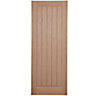 Unglazed Cottage Oak veneer Internal Door, (H)1981mm (W)762mm (T)35mm