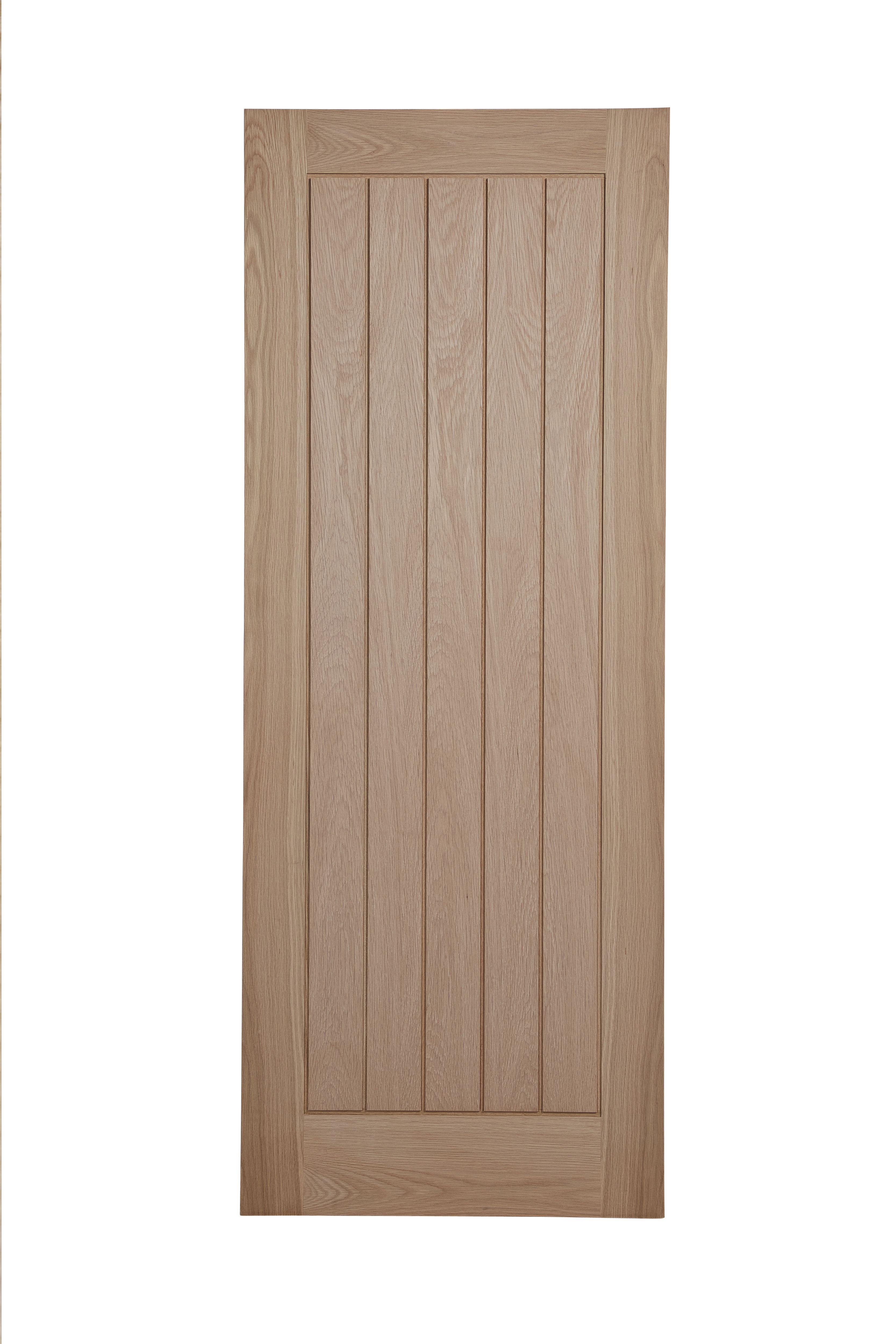 Unglazed Cottage Oak veneer Internal Door, (H)1981mm (W)838mm (T)44mm