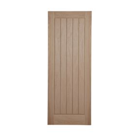 Unglazed Cottage Oak veneer Internal Fire door, (H)1981mm (W)686mm (T)44mm