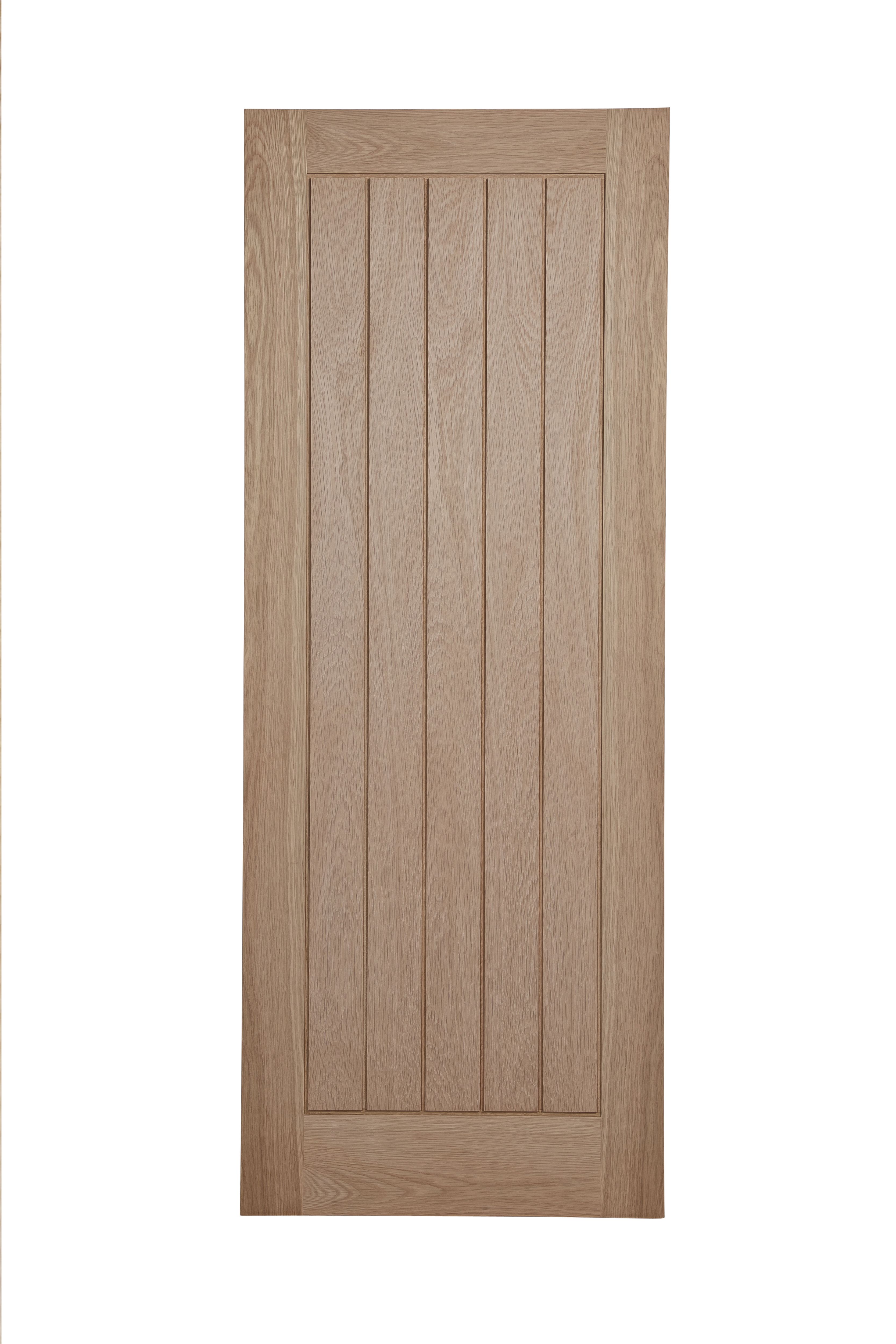 Unglazed Cottage Oak veneer Internal Fire door, (H)1981mm (W)838mm (T)44mm
