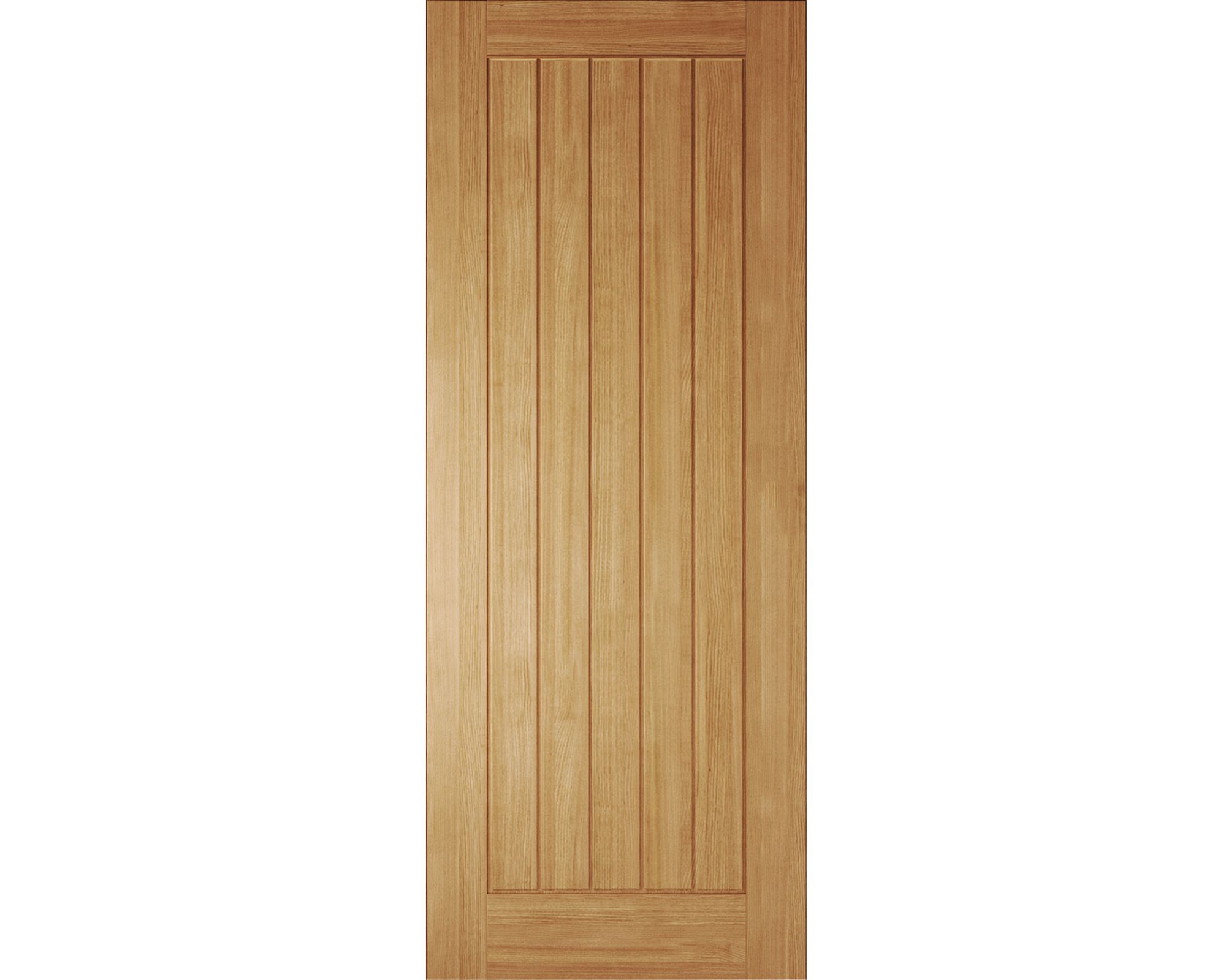 Unglazed Cottage White oak veneer Internal Timber Fire door, (H)1981mm (W)762mm (T)44mm