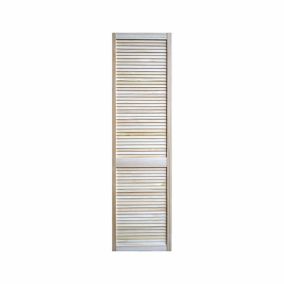 Unglazed Louvre Internal Pine Door, (H)1981mm (W)533mm (T)21mm