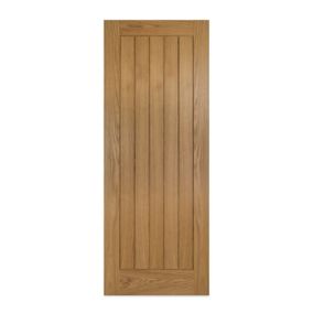 Unglazed Traditional Internal Oak Door, (H)1981mm (W)762mm (T)44mm