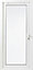 Unglazed White PVC LH External Back door, (H)2060mm (W)840mm