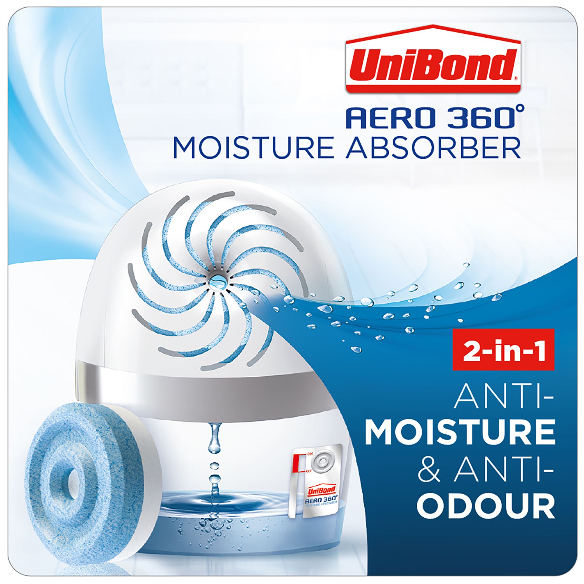UniBond Aero 360 Opaque & white Moisture absorber, Pack of 1