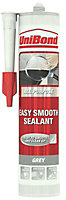 UniBond Easy smooth Grey Silicone-based General-purpose Sealant, 300ml