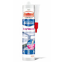 UniBond Easy smooth Mould resistant White Living area Sanitary sealant, 300ml
