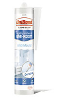 UniBond Mould resistant White Living area Sanitary sealant, 300ml