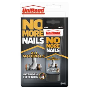 UniBond No More Nails Interior & Exterior Solvent-free White All materials Grab adhesive 142ml