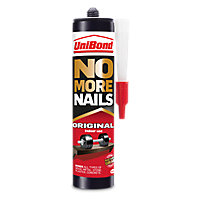 UniBond No More Nails Original White Grab adhesive 280ml 0.37kg