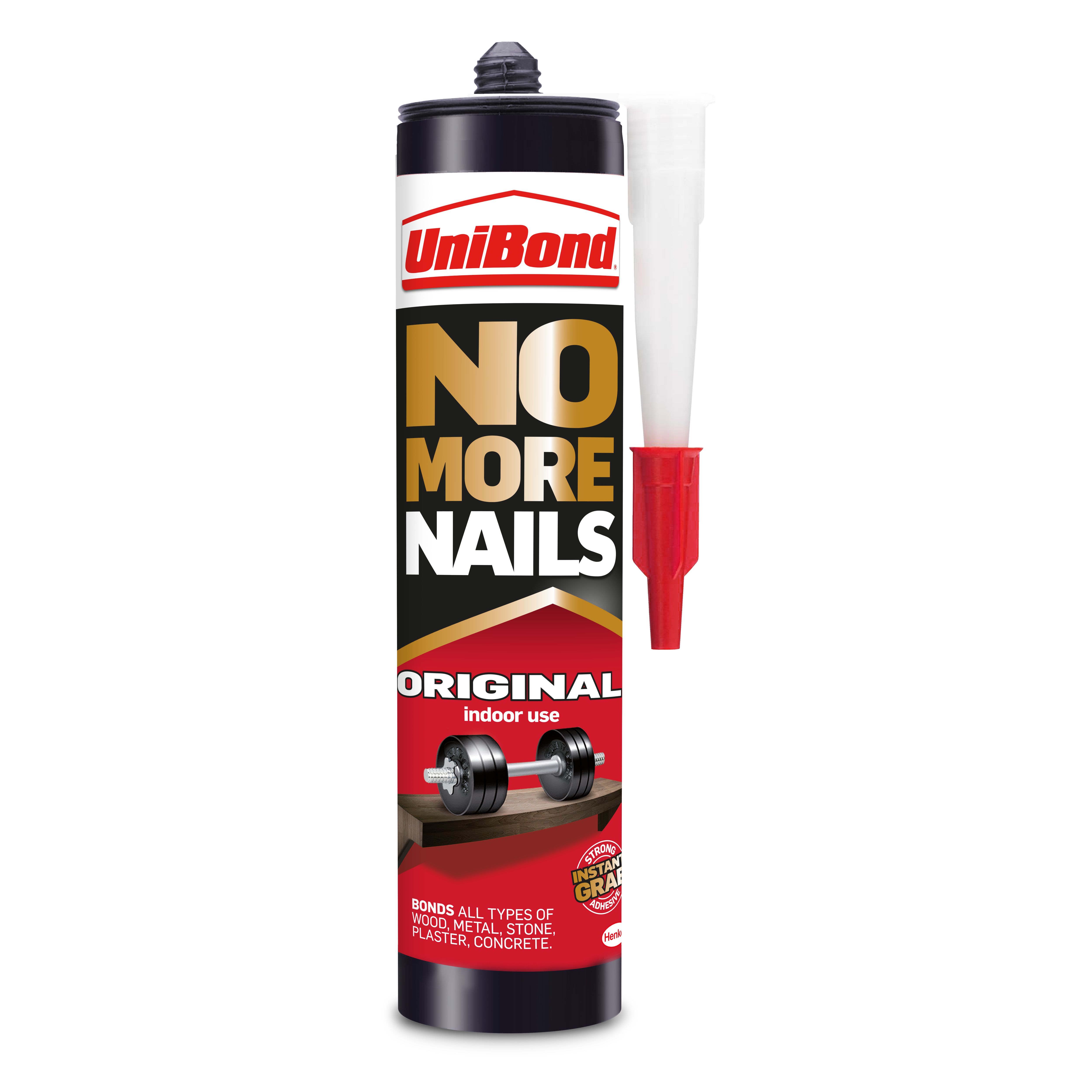 UniBond No More Nails Original White Grab adhesive 365g, Volume 280ml