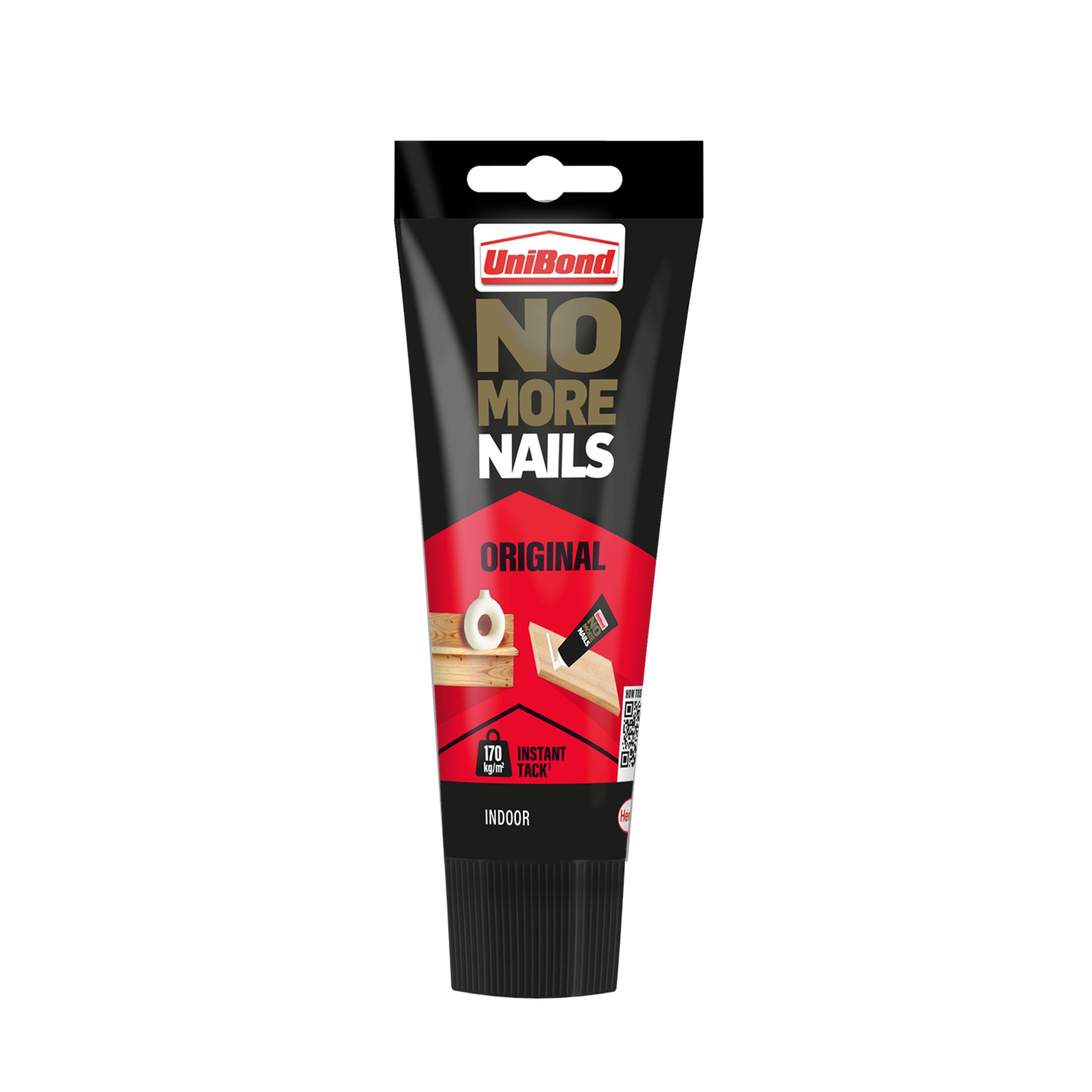 UniBond No More Nails White Not water resistant Adhesive 274g, Volume 180ml
