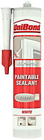 UniBond Paintable White Acrylic-based General-purpose Sealant, 300ml