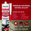 UniBond Perfect finish Translucent Silicone-based General-purpose Sealant, 300ml