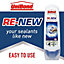 UniBond Re-New Mould resistant White Sanitary sealant, 100ml