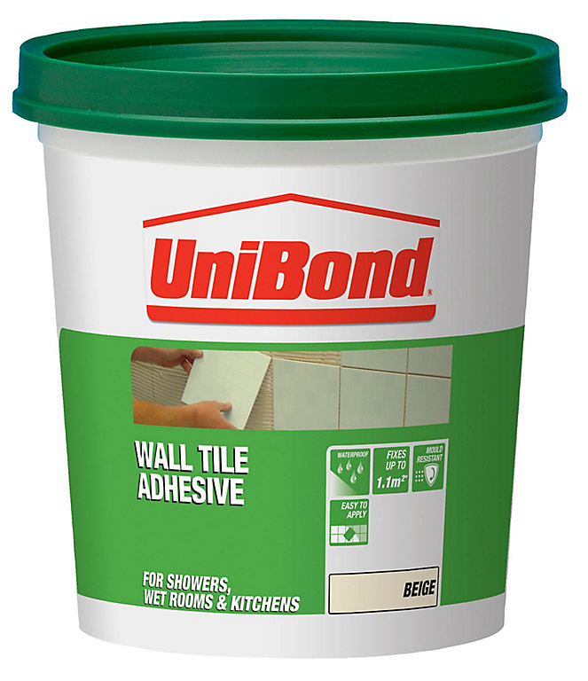 Unibond Ready Mixed Beige Wall Tile, Shower Wall Tile Adhesive