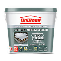 UniBond Ready mixed Grey Tile Adhesive & grout, 14.3kg