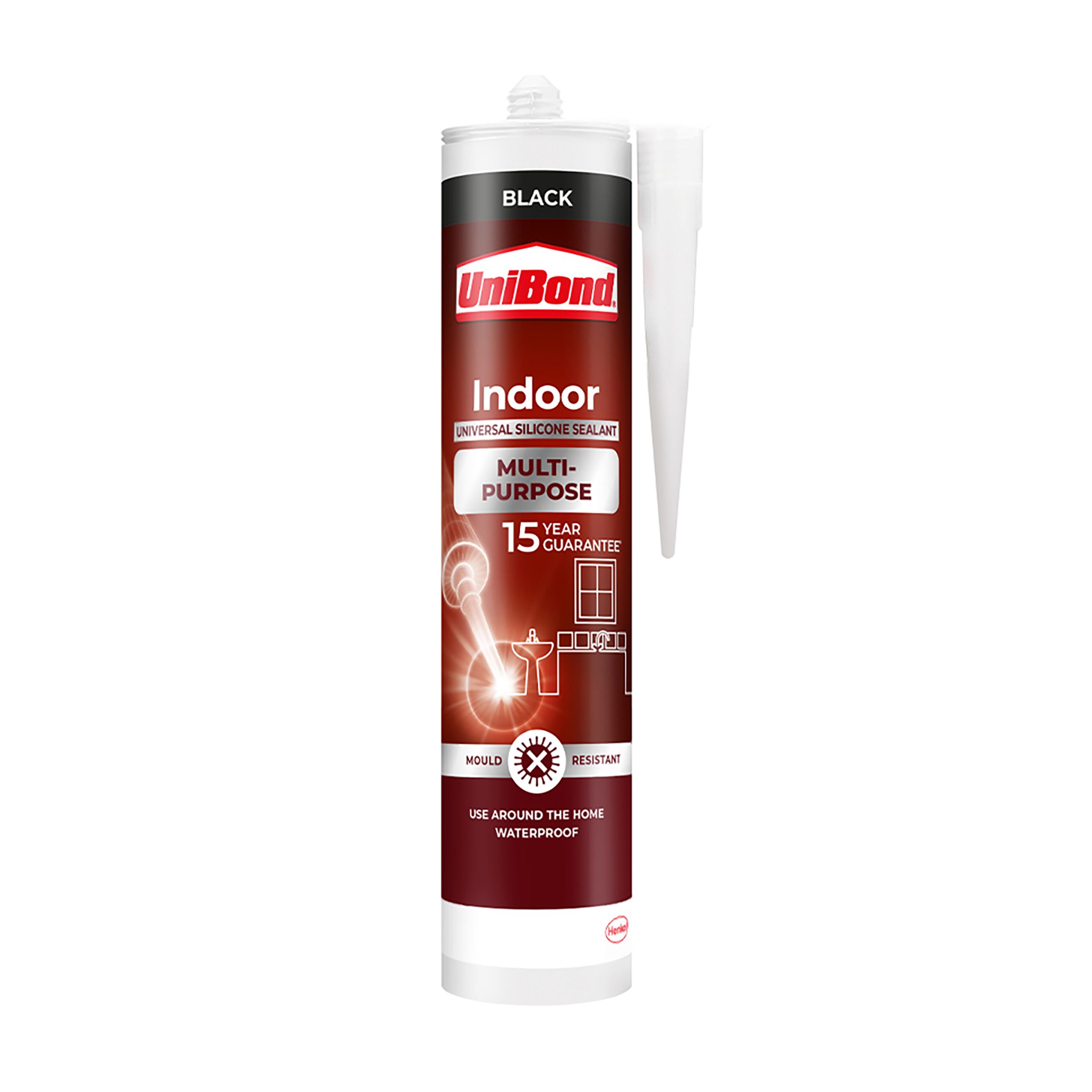 UniBond Silicone-based Black Sealant, 280ml