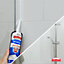 UniBond Triple protect Mould resistant White Living area Sanitary sealant, 300ml