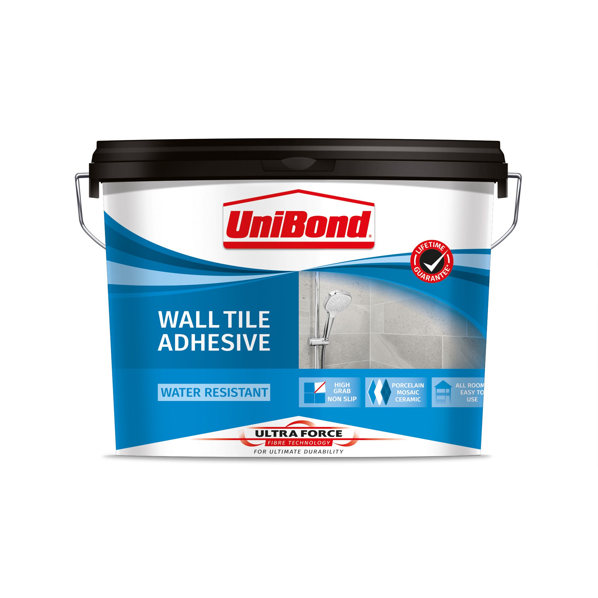 UniBond UltraForce Ready Mixed Beige Wall Tile Adhesive, 13.8kg | DIY ...