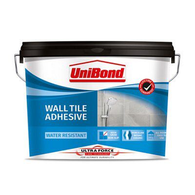 UniBond UltraForce Ready mixed Beige Wall Tile Adhesive, 13.8kg | DIY ...